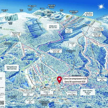 Sana Ski Apartment 620 In Flora, Borovets Exterior photo